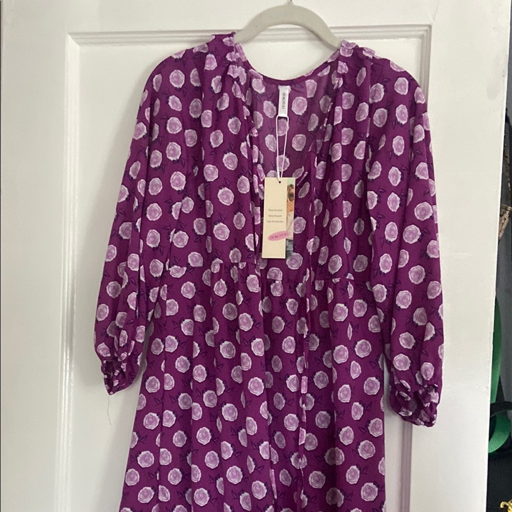 Purple Polka Dot Dress
